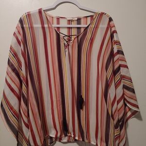 Maurices, Large,  Multi-color stripes